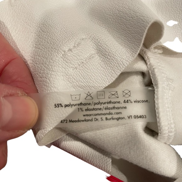 NWT Commando White Faux Leather Paperbag Pants - Picture 7 of 11